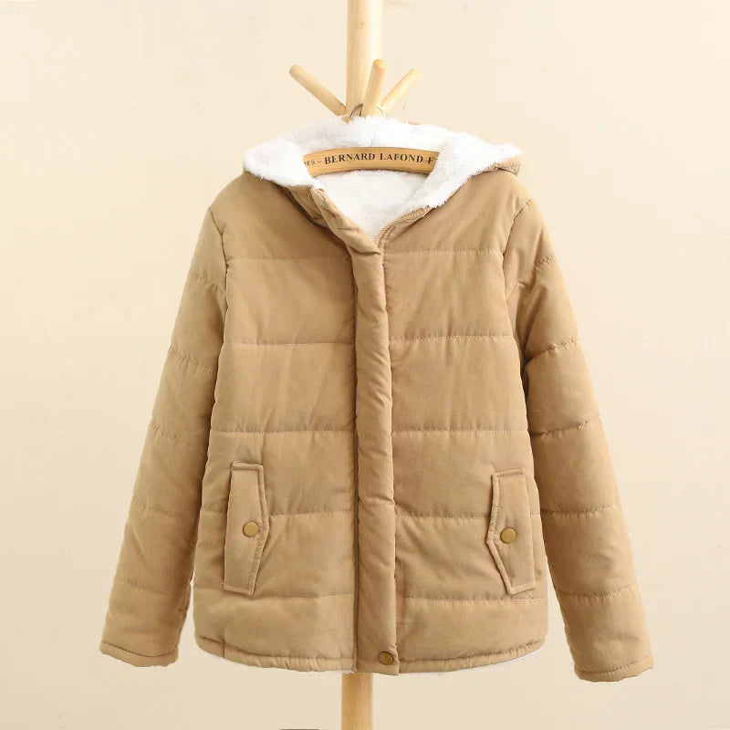 Stilzeits | Winter Kapuzen Fleece-Gefütterte Jacke