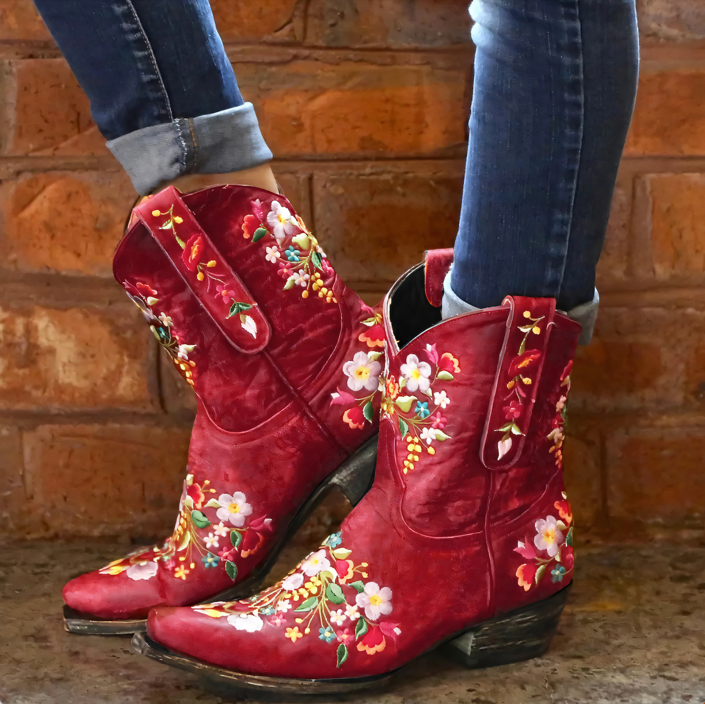 Stilzeits | Wetterfeste Cowgirl-Stiefel im Vintage-Stil