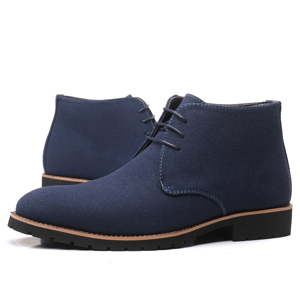 Herren Schnür-Stiefeletten - Chukka-Stil mit Kontrast-Sohle