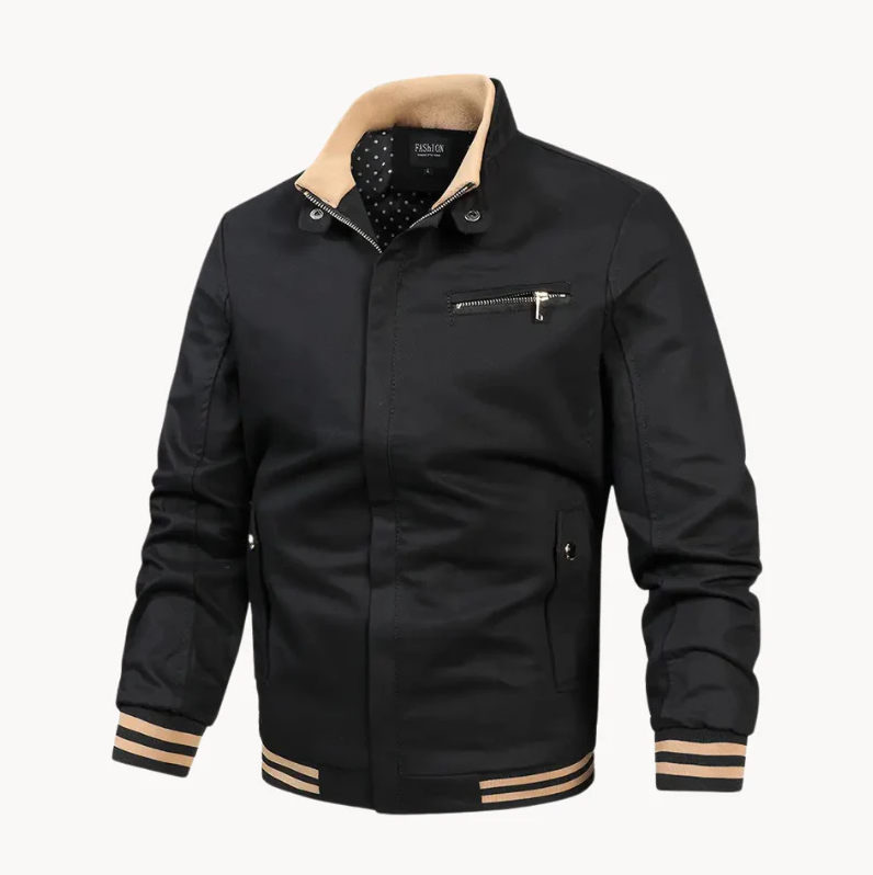 Stilzeits | Zeitlos Bequeme Herrenjacke mit Stehkragen