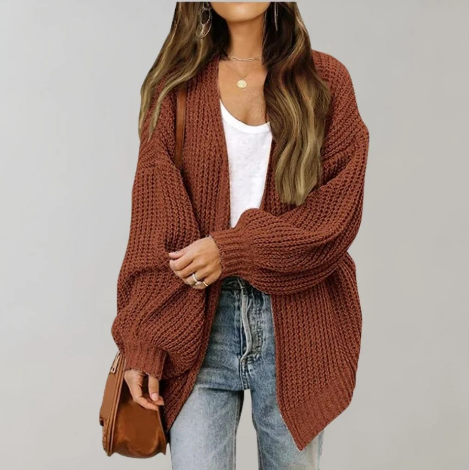 Stilzeits | Lässig Gestrickte Damen-Strickjacke