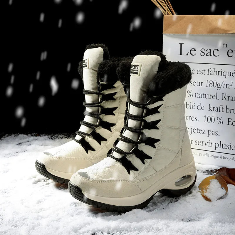 Stilzeits | Winter Stiefel Bis Zur Wade Wasserdicht Schneestiefel