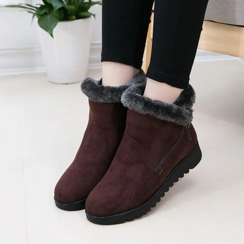 Stilzeits | Winter Plush Reißverschluss Rutschfeste Stiefel