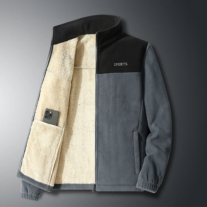 Stilzeits | Weiche Fleecejacke mit Taschen Polyester Sportlich und Warm