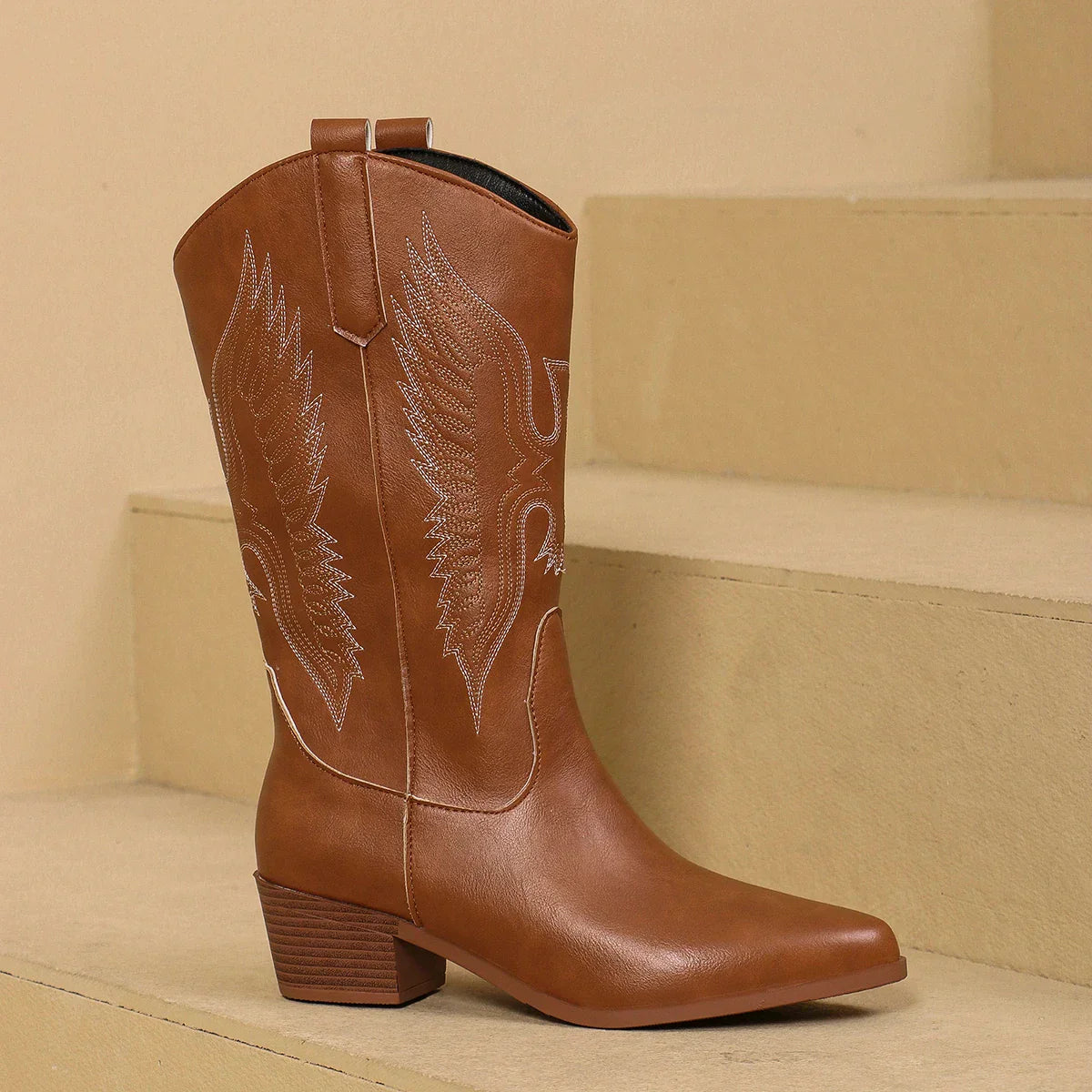 Stilzeits | Western-Stiefel mit Niedrigem Absatz für Frauen