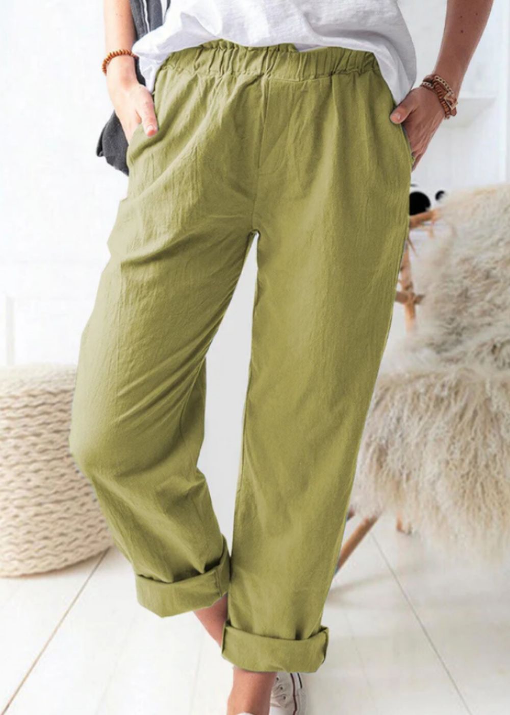 Sonya – Modische Leinenhose