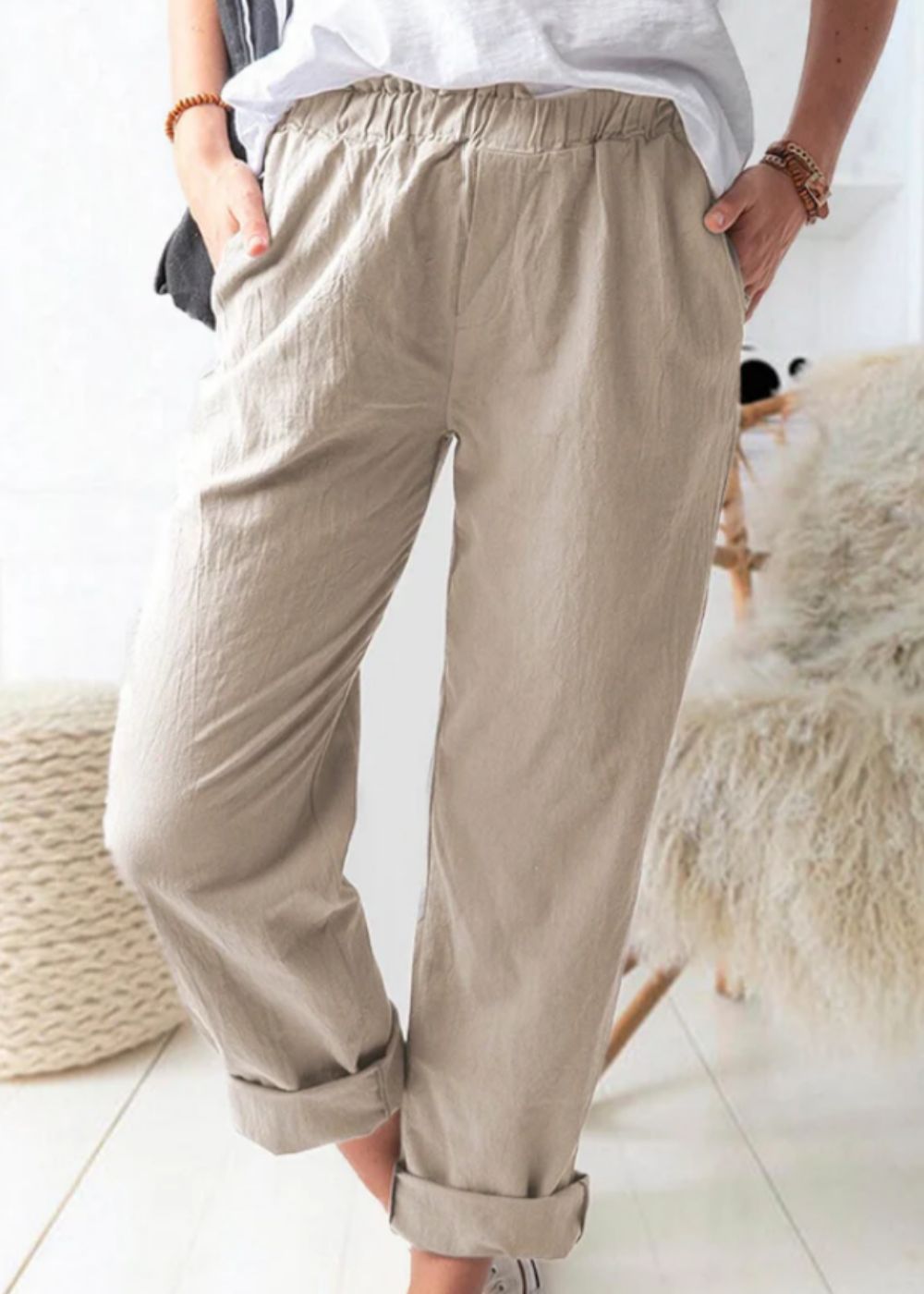 Sonya – Modische Leinenhose