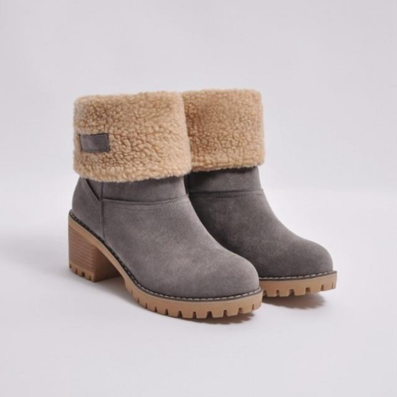 Winter-Warmstiefel mit Futter für Damen