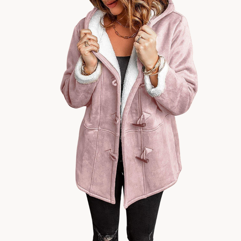 Stilzeits | Warme & Kuschelige Fleece-Damenjacke mit Kapuze