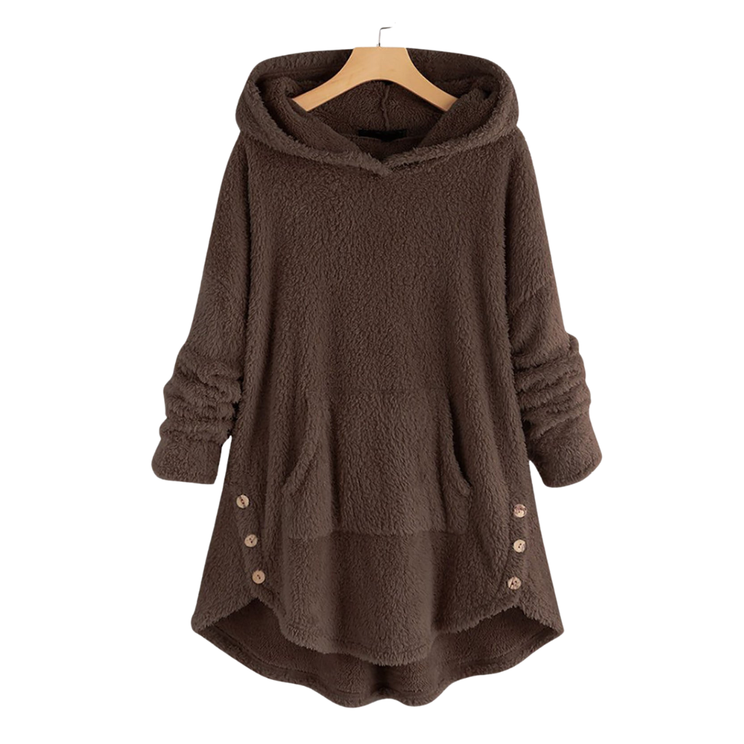 Superweicher und warmer Teddy-Kapuzenpullover von Fudus