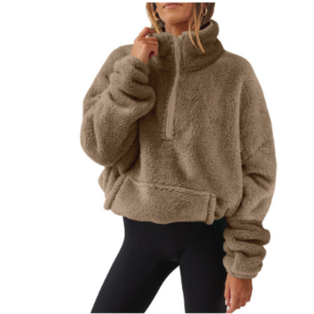 Stilzeits | Pullover Warm für Frauen Teddy