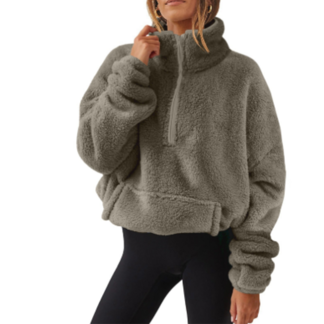 Stilzeits | Pullover Warm für Frauen Teddy