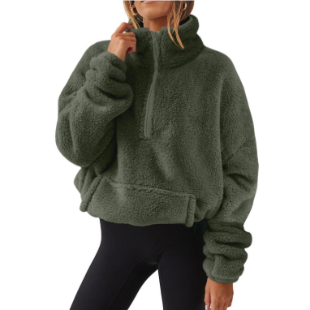 Stilzeits | Pullover Warm für Frauen Teddy