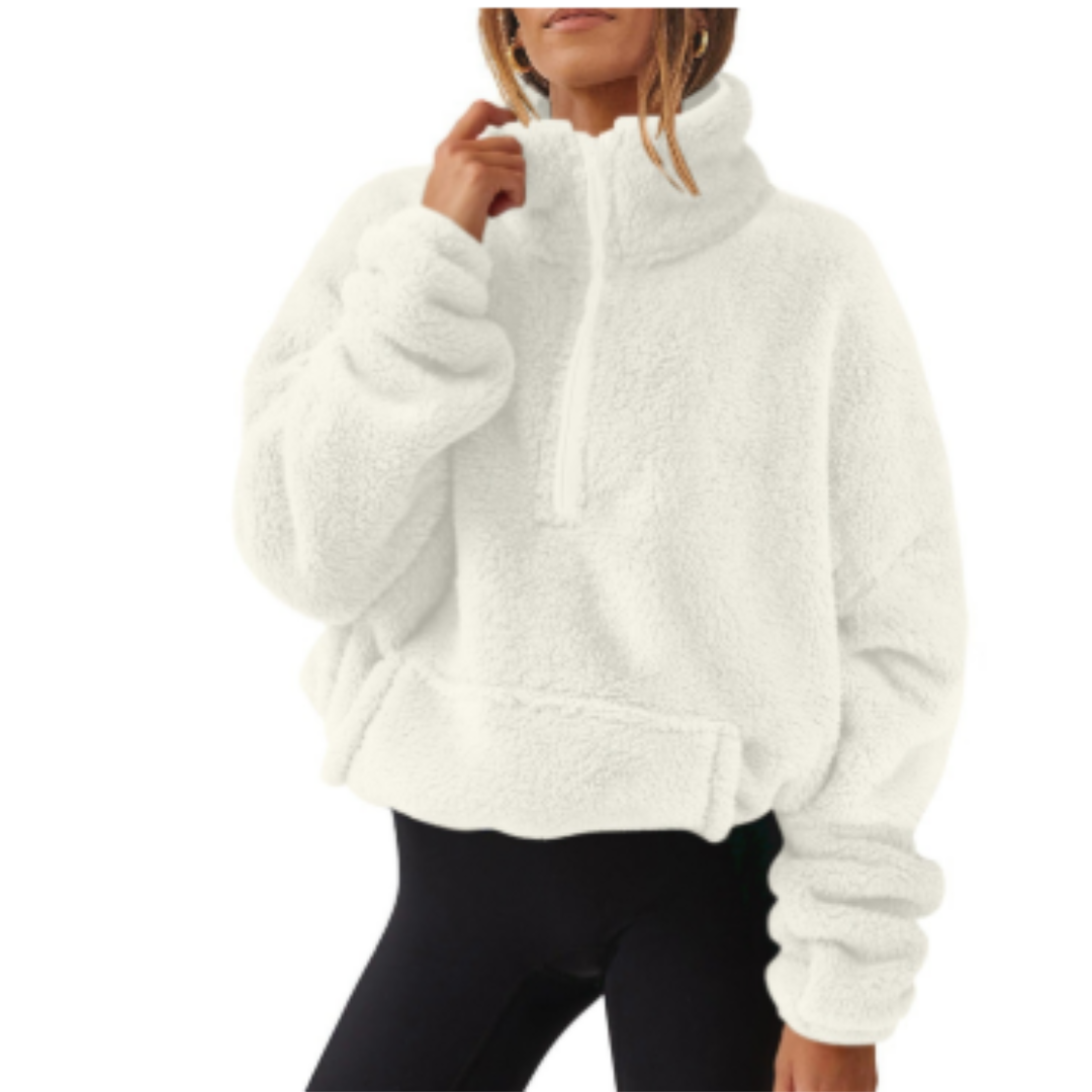 Stilzeits | Pullover Warm für Frauen Teddy