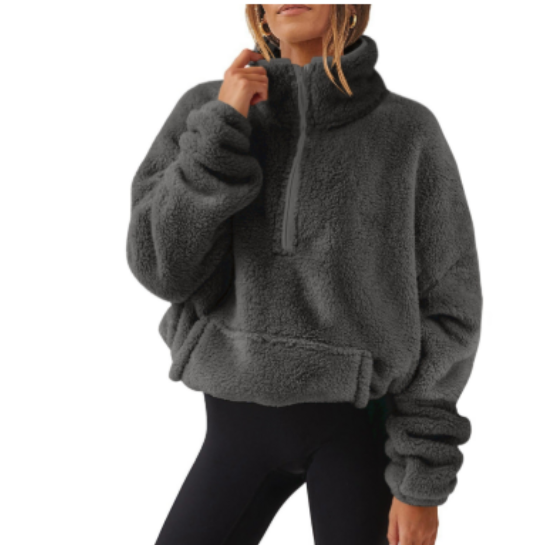 Stilzeits | Pullover Warm für Frauen Teddy