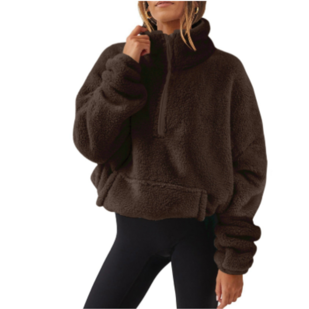 Stilzeits | Pullover Warm für Frauen Teddy