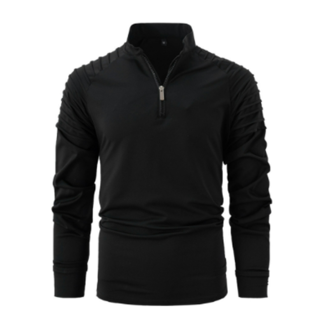 Herren Langarm Halbzip Pullover | Winter