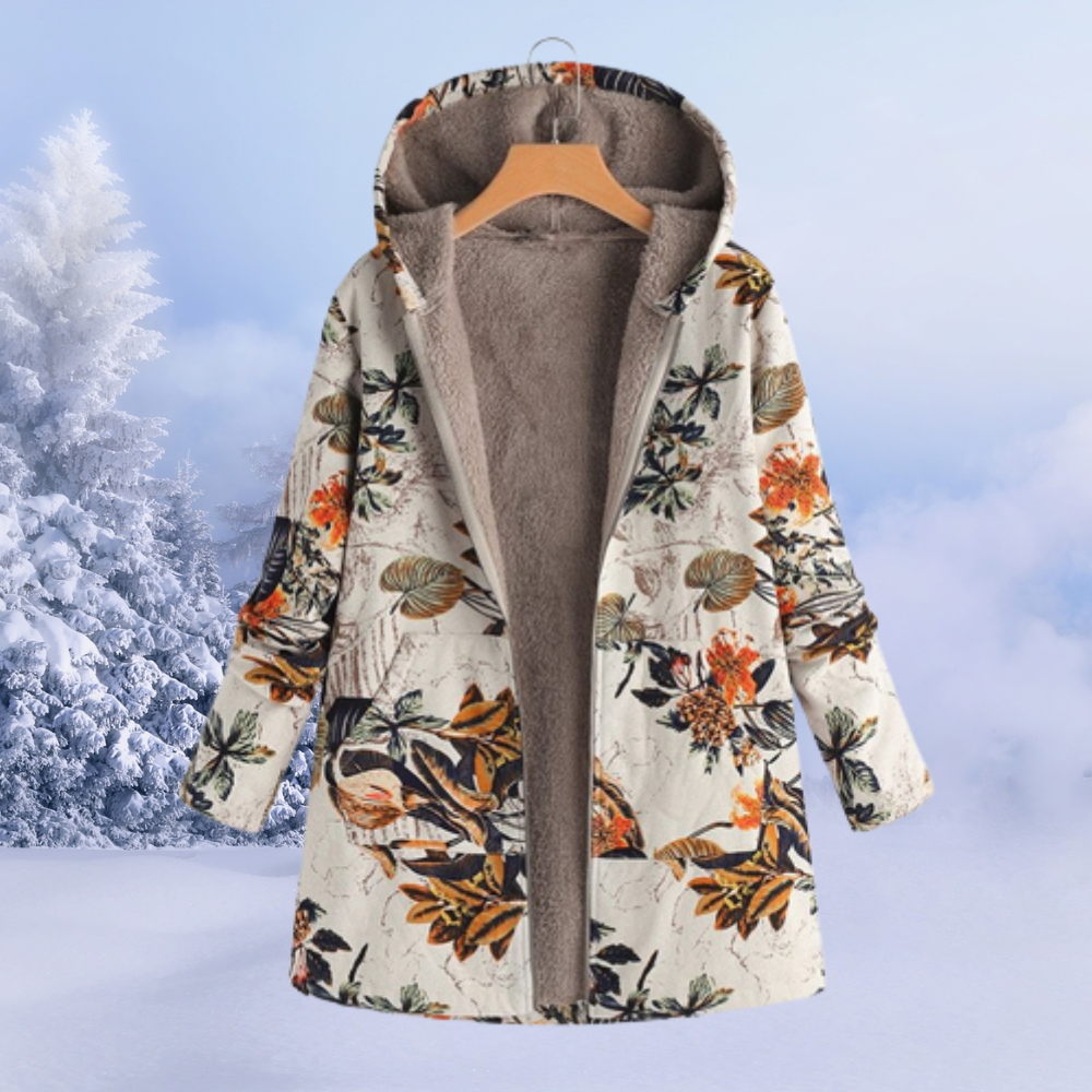 Damen Jacke Mit Blumenmuster | Winter