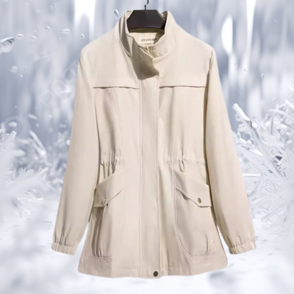 Stilzeits | Parka Jacke - Hoher Kragen - Verstellbare Taille - Winddicht mit Taschen