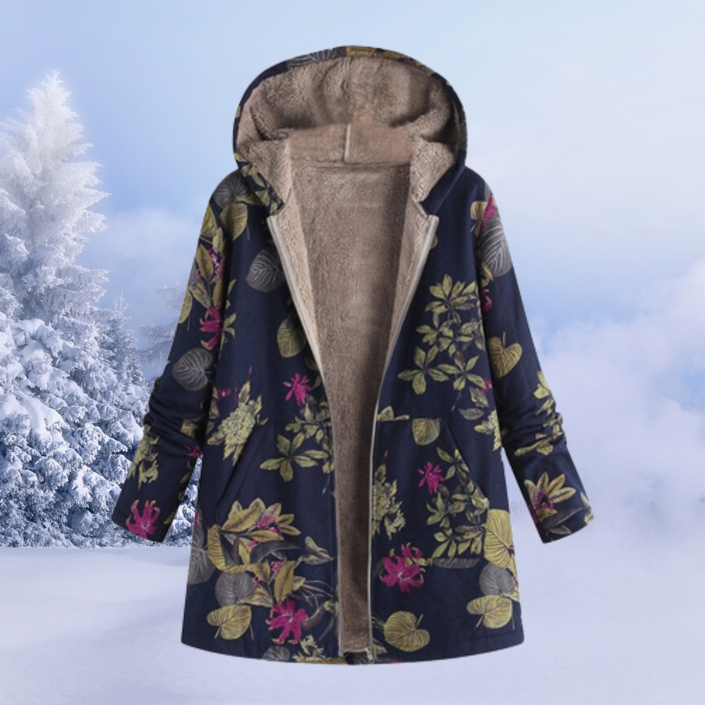 Damen Jacke Mit Blumenmuster | Winter
