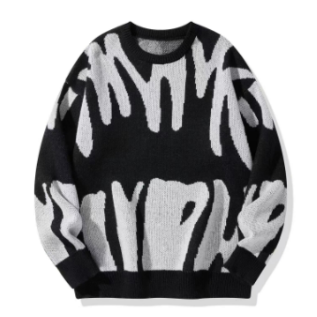 Herren Strickpullover Mit Langen Ärmeln | Lässig