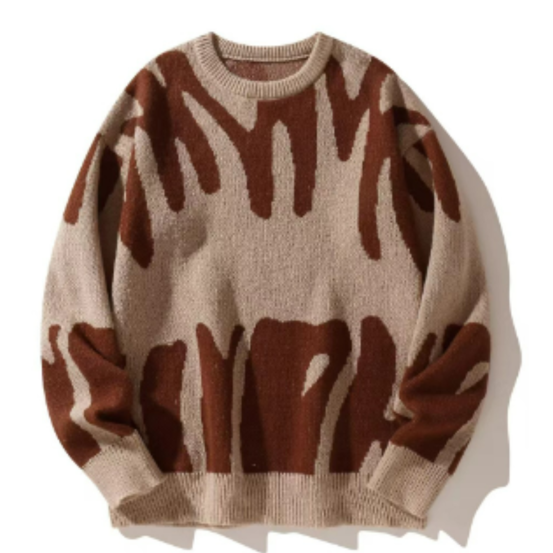 Herren Strickpullover Mit Langen Ärmeln | Lässig