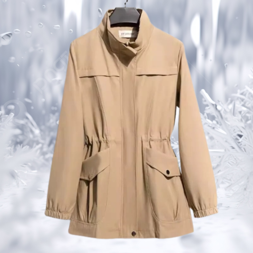 Stilzeits | Parka Jacke - Hoher Kragen - Verstellbare Taille - Winddicht mit Taschen