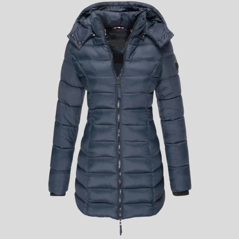 Stilzeits | Gestepptes Jacket - Kapuzenzip-Jacke