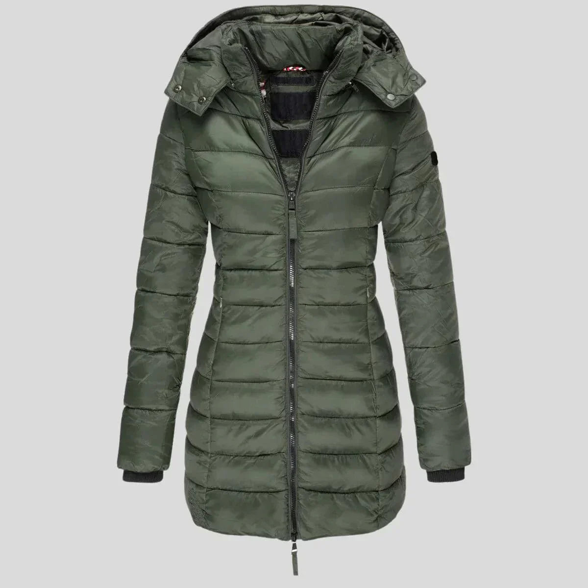 Stilzeits | Gestepptes Jacket - Kapuzenzip-Jacke