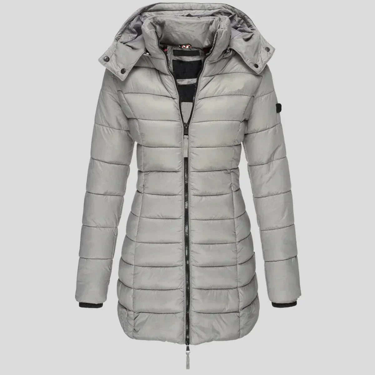Stilzeits | Gestepptes Jacket - Kapuzenzip-Jacke