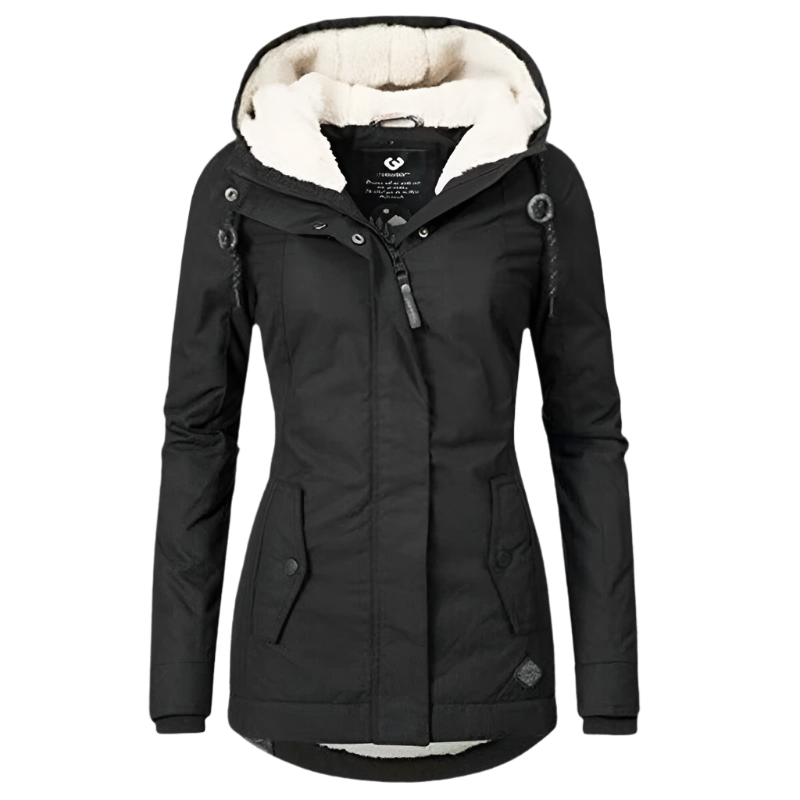 Stilzeits | Winterjacke mit Kapuze für Damen - gestepptes Winterjacke