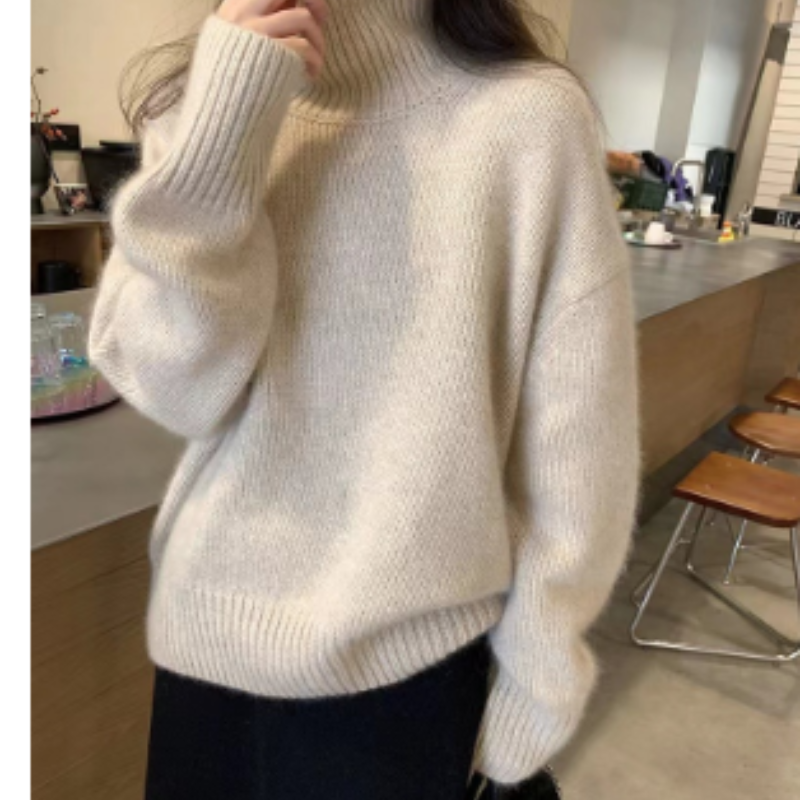 Damen Freizeit Rollkragenpullover | Winter