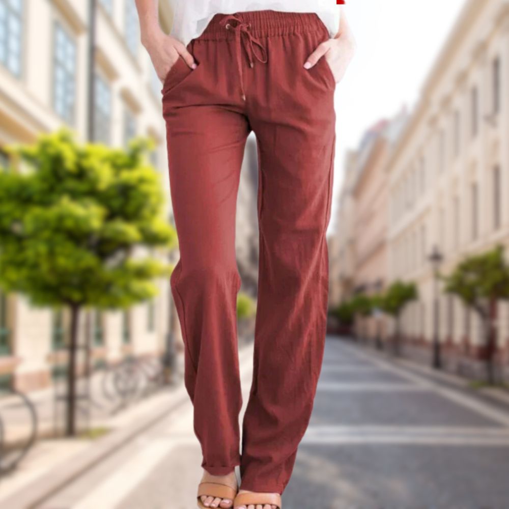 Urbina: Atmungsaktive Leinen-Sommerhose