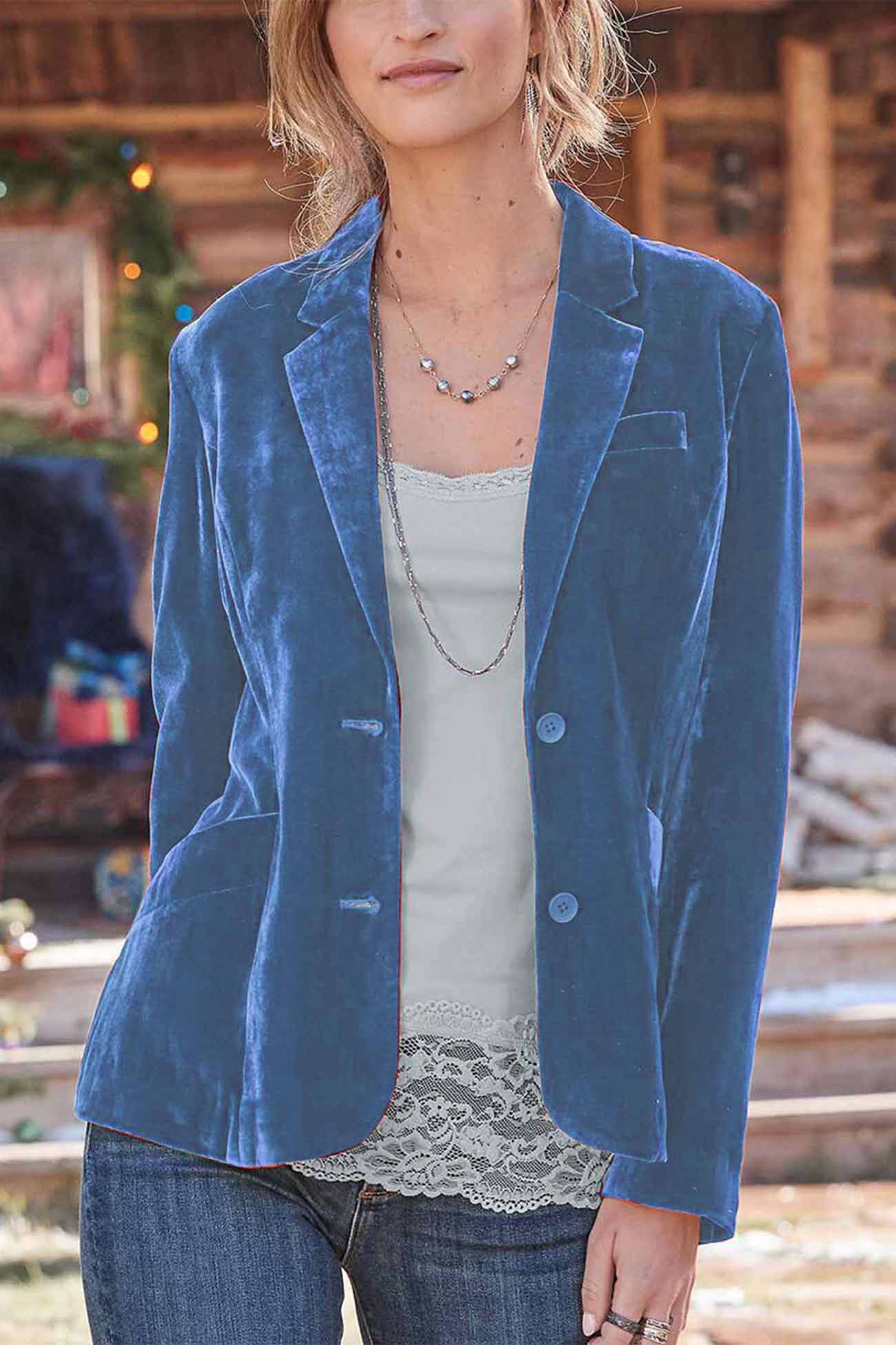 Stilzeits | Geschnittener Crop - Blazer Aus Samt - Rubinrot