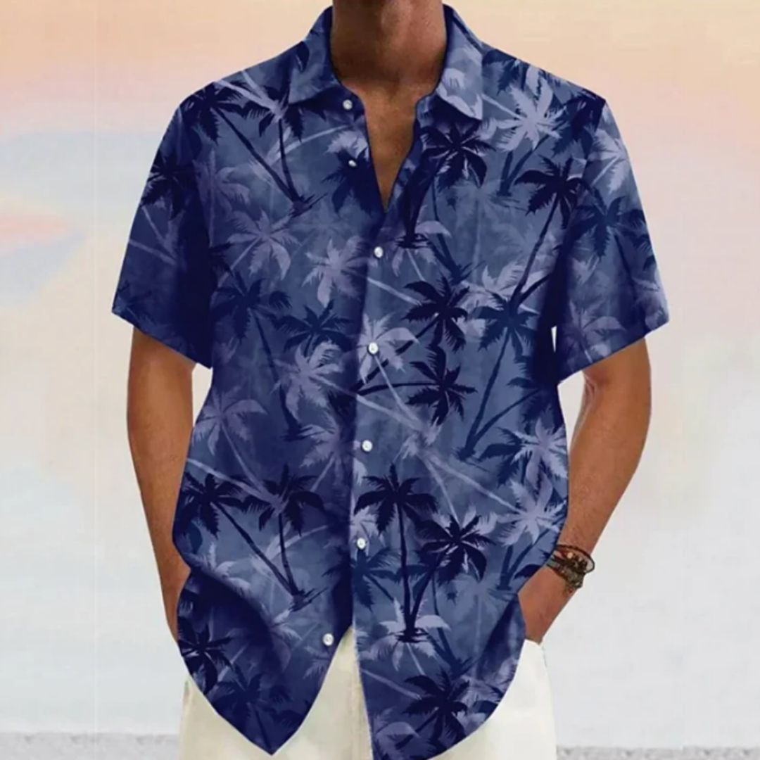 Vicente- Leichte Hemd mit Kokosnuss-Motiv