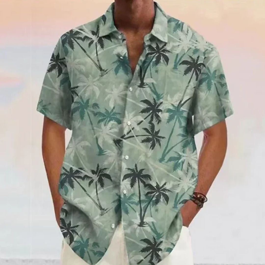 Vicente- Leichte Hemd mit Kokosnuss-Motiv