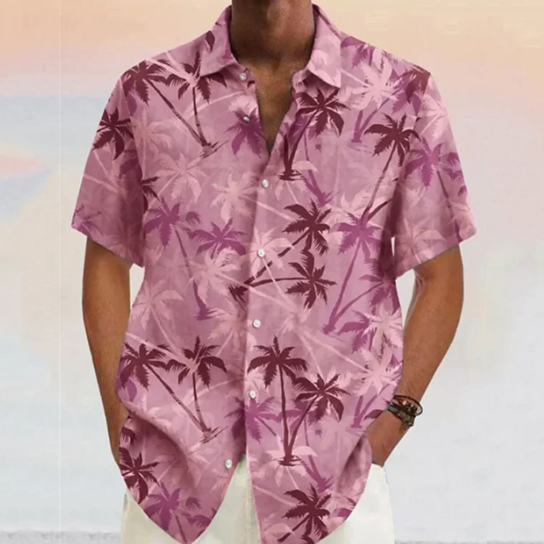 Vicente- Leichte Hemd mit Kokosnuss-Motiv