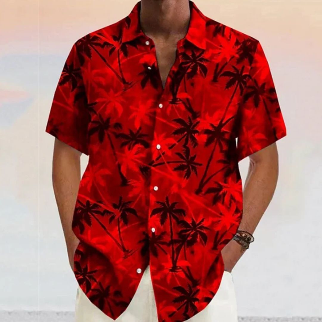 Vicente- Leichte Hemd mit Kokosnuss-Motiv