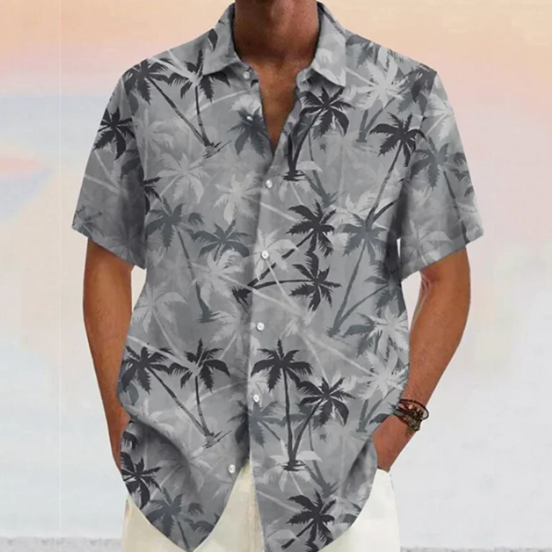 Vicente- Leichte Hemd mit Kokosnuss-Motiv