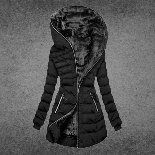 Warme, elegante Damen-Winterjacke