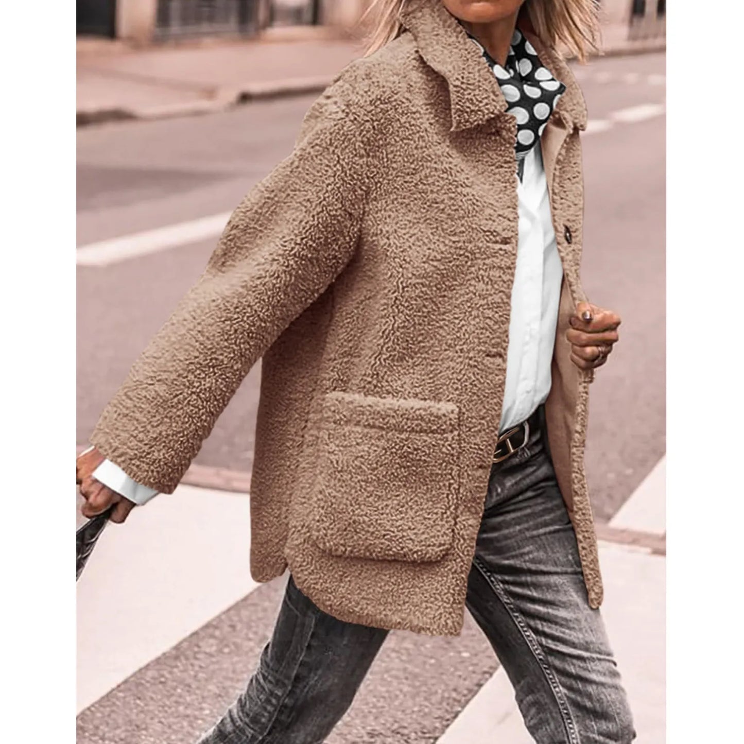 Stilzeits | Wintermantel für Frauen mit Knopfleiste und Gemütlicher Fütterung