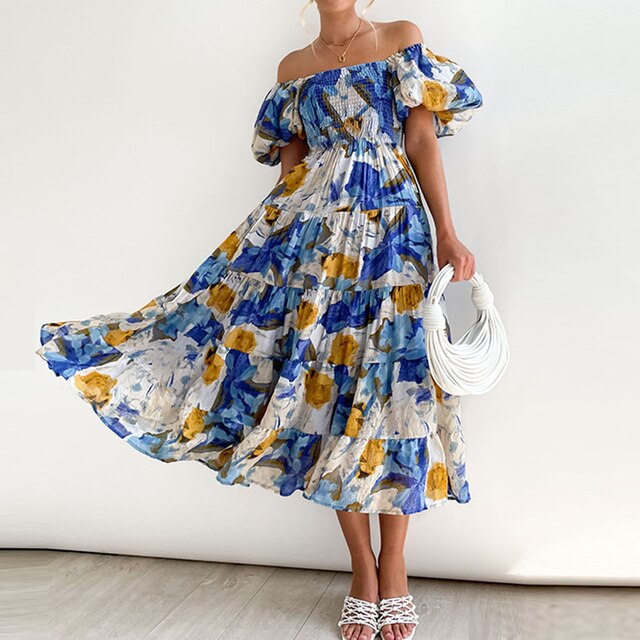 Sophie: Blumenkleid in bunten Farben