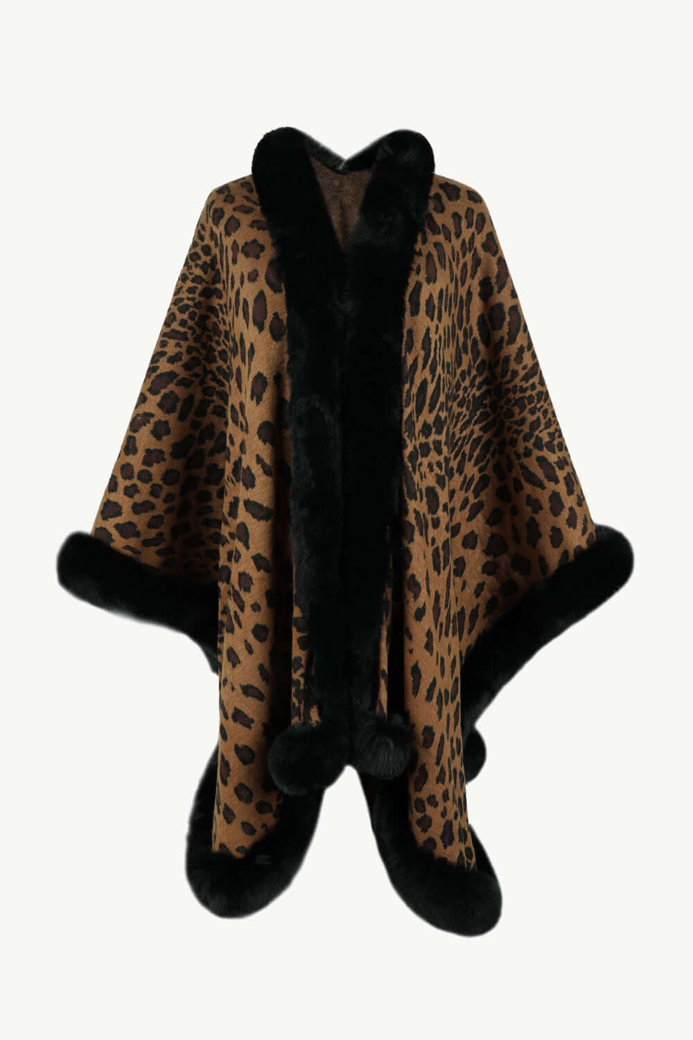 Stilzeits | Leopardenmuster Offenes Poncho