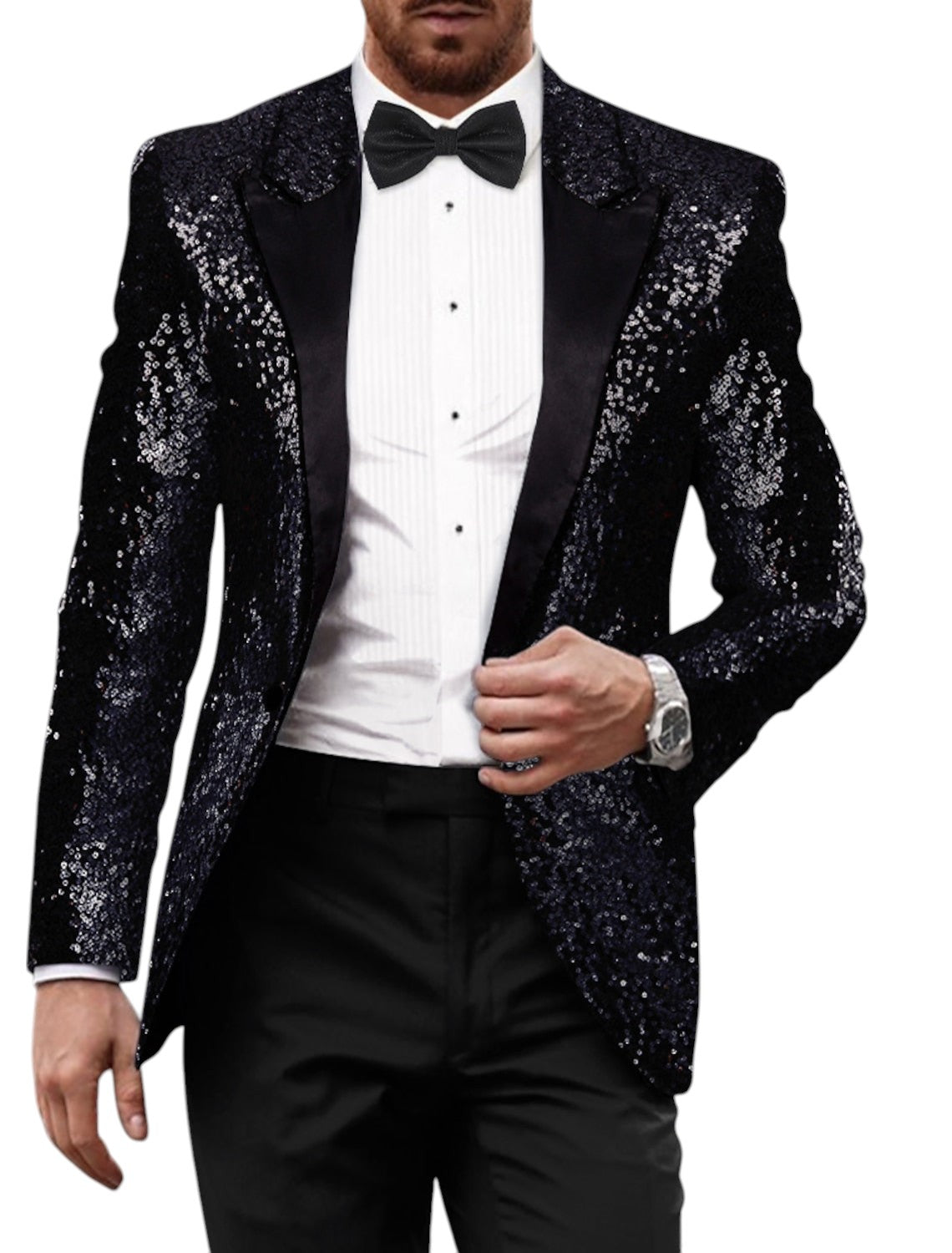 Retro Glitzerblazer Für Herren | Stilvoll