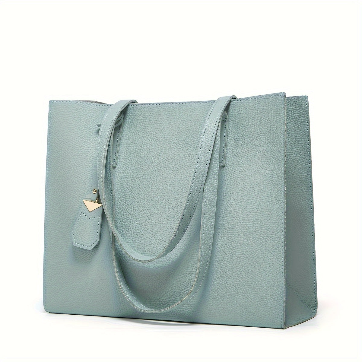 Damen Commuter Tote Bag - Minimalistischer Kiesel-Finish