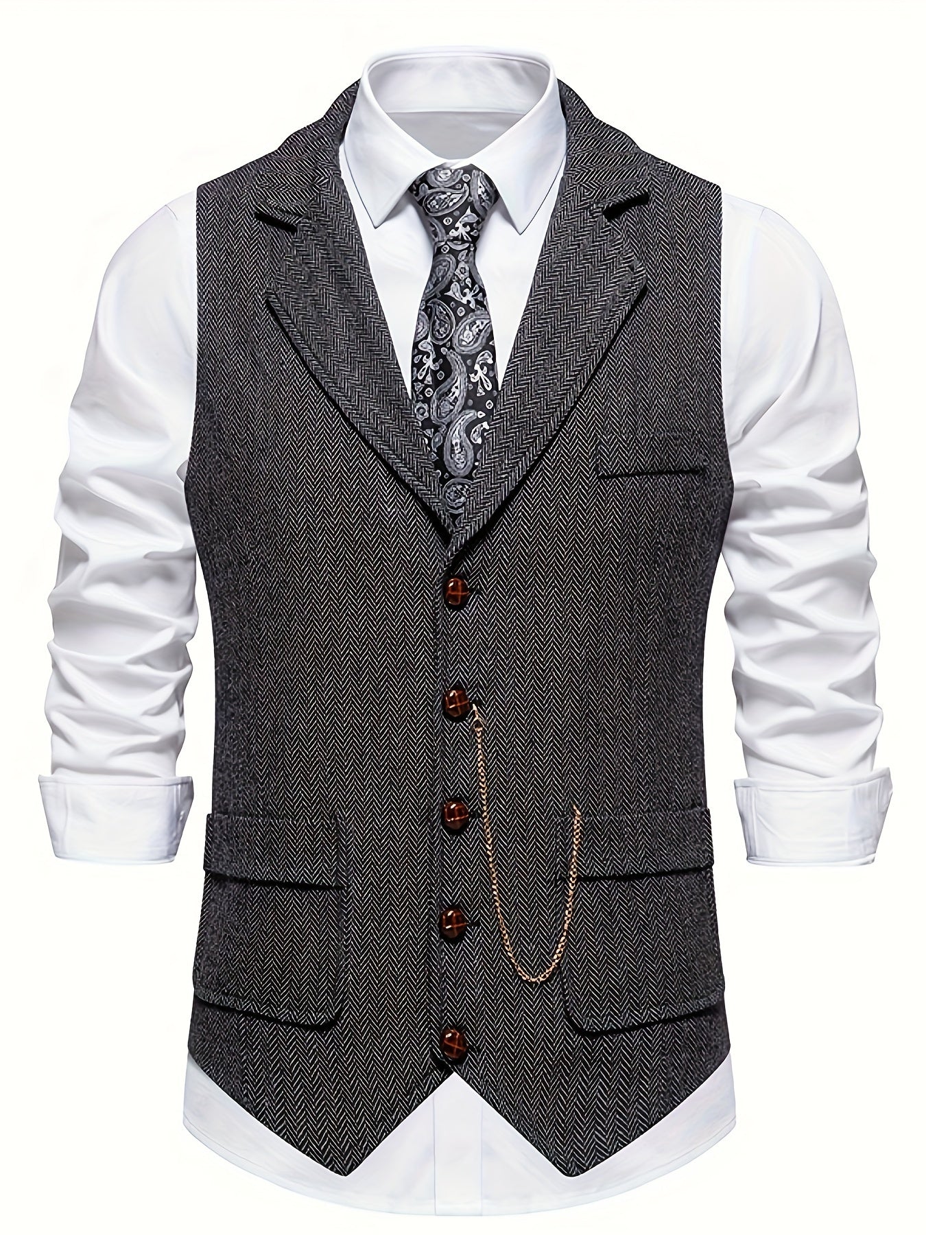 Herren Stilvolle Vintage Weste | Tailliert