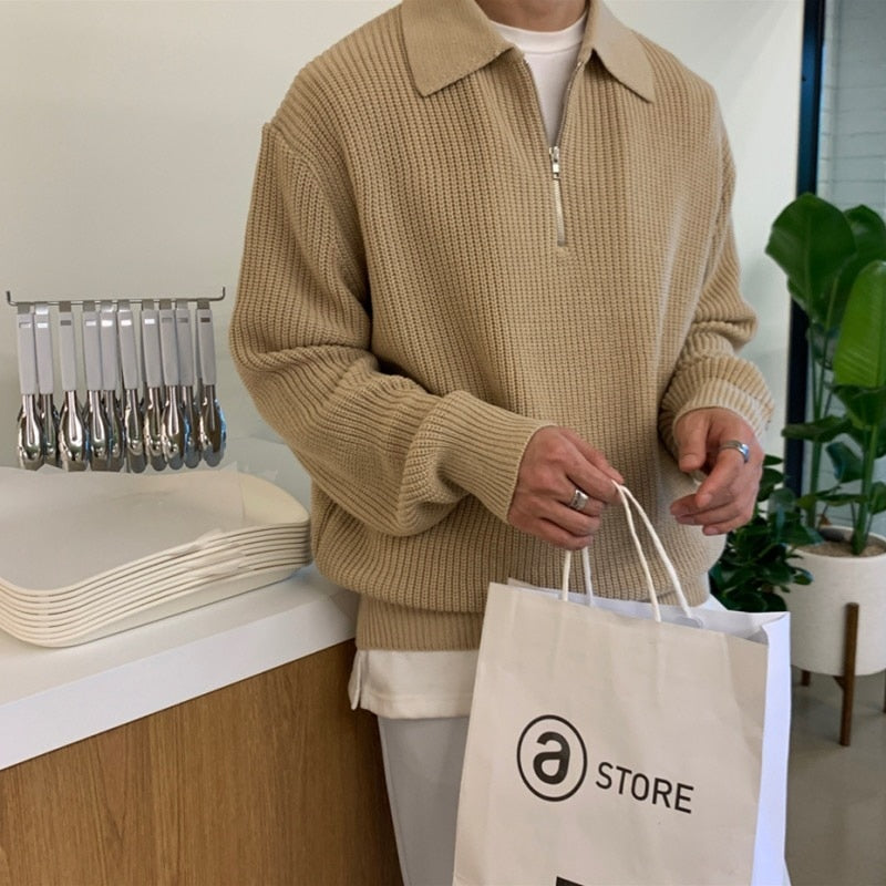 Stilvoller Fudus Pullover mit Reißverschluss für den Alltag