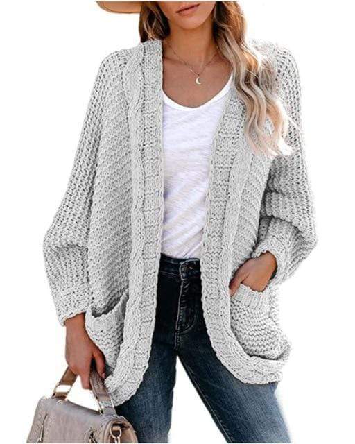Stilzeits | Boho Strickcardigan Lockeres Design mit Praktischen Taschen