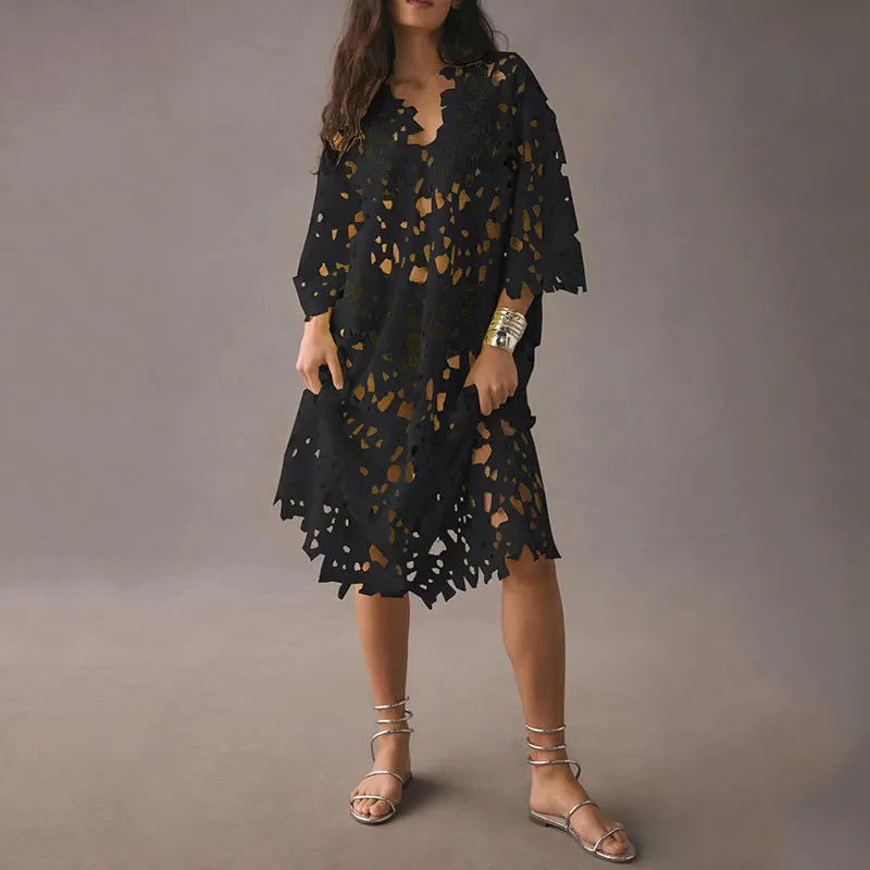 Rachel – Häkelkleid mit floralen Spitzen