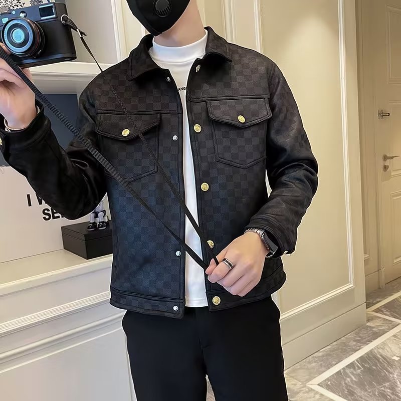 Roy: Modische Herrenjacke mit Kragen für Frühling/Herbst